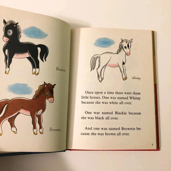 Vtg 60s Double Book Three Little Horses and Veronica Piet Worm Duvoisin - Picture 15 of 16